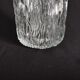 Transparent vintage carafe in pressed glass and its hermetic cap 70's