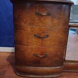 Dressing table large mirror free form vintage 1950