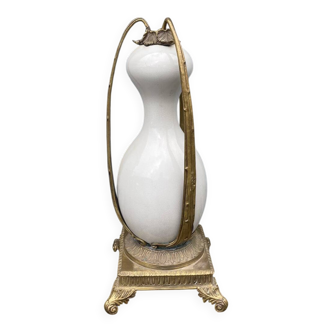 Porcelain and bronze vase