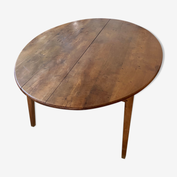 Massive chestnut oval table