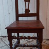 Pair of chairs Lorraines XIX century carved wood
