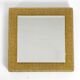 1960s brass wall backlit mirror, frame with glass beads by Palwa