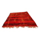 Tapis berbère marocain laine rouge 220 x 145 cm