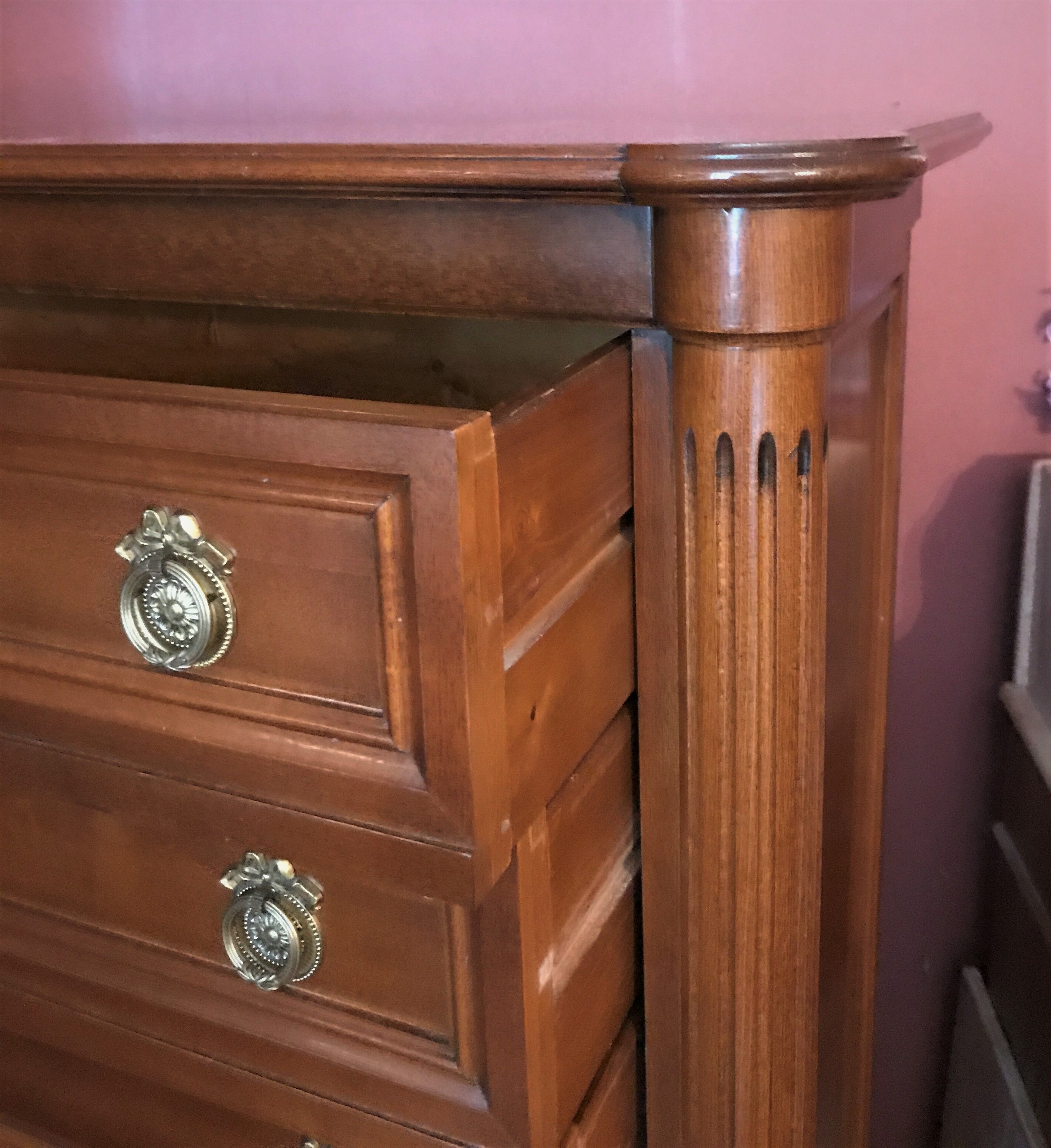 Semainier in cherry style Louis XVI