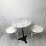 Table bistrot ronde vintage