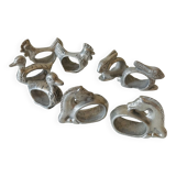 Zoomorphic pewter napkin ring