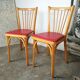Set of 6 vintage chairs with mismatched bars