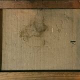 Tableau HST "Still Life with Peaches and Jug" 19th century signed