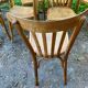 Lot de 8 chaises de bistrot vintage 1950