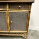 Italian Vintage Rattan And Bamboo Commode - Sideboard, Italy. 1970s.