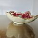 Longwy enamel dish, "Venice" pattern, 1940s-50s