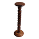 Saddle, pedestal, turned wooden column