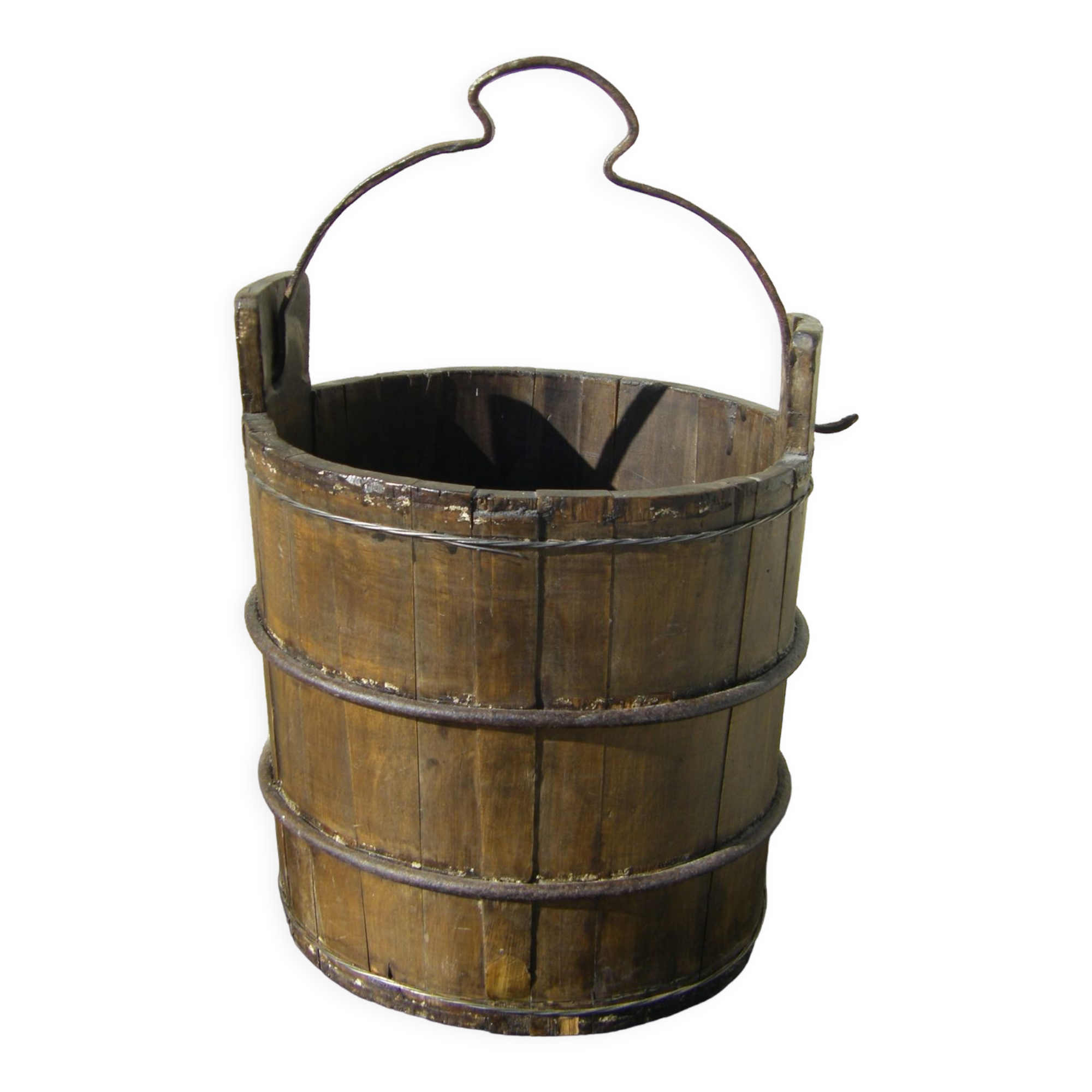 Old well bucket
