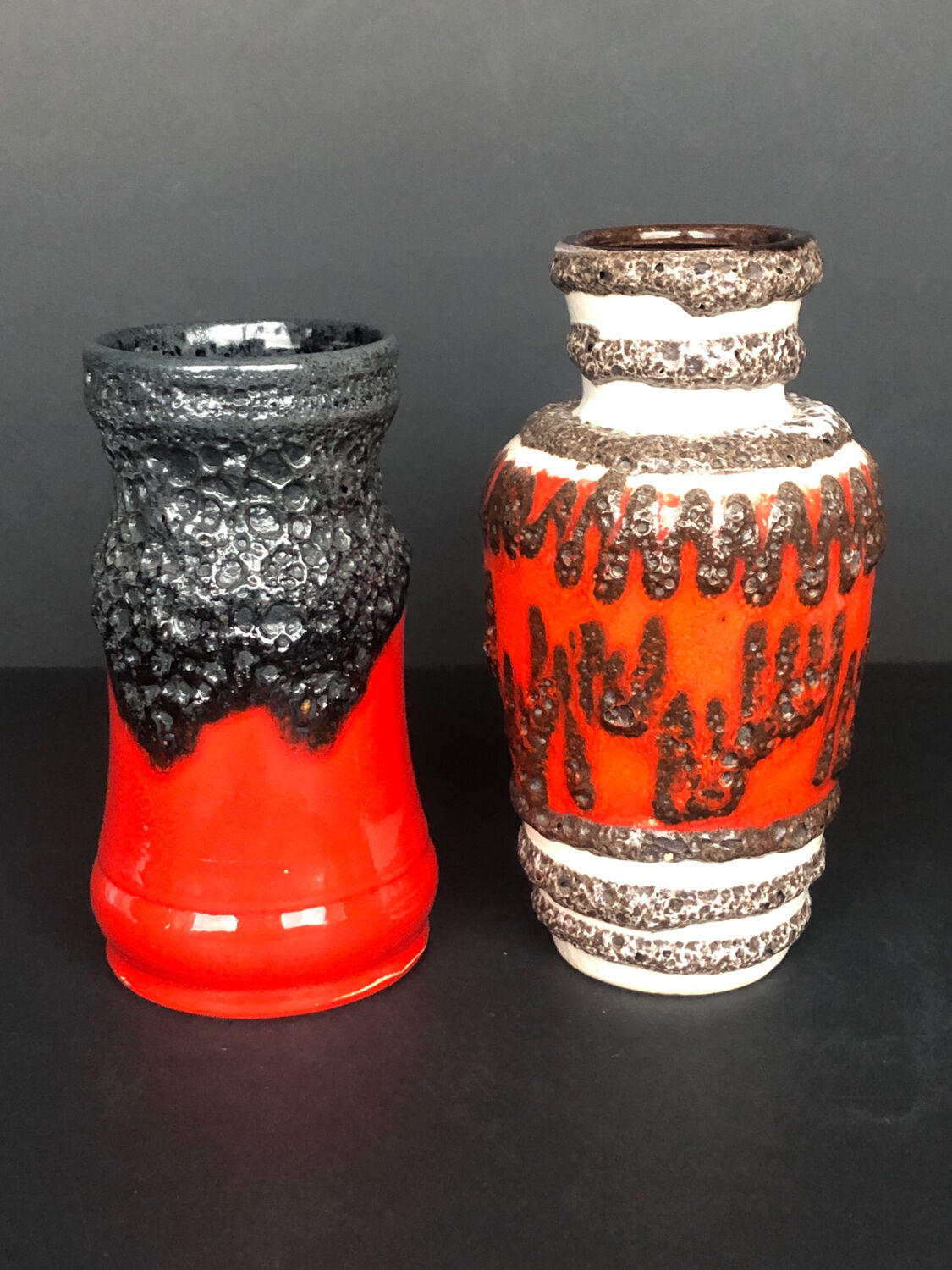 West Germany vintage vase set