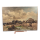Oil on canvas animated seascape, brittany - signed de belcour? 19th century
