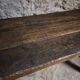 Dining table / antique work table in oak from France, 1750–1850