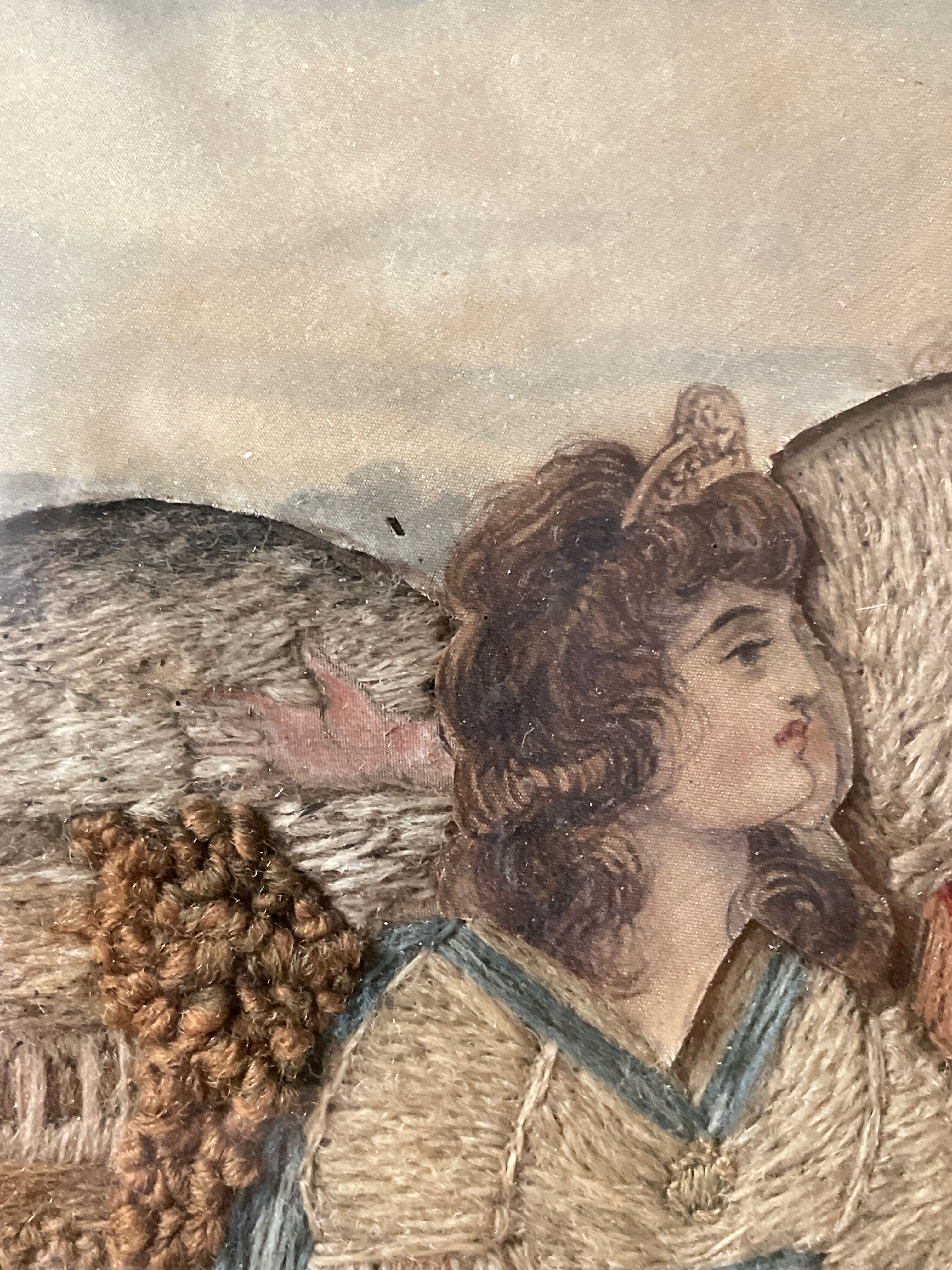 Religious embroidery XIXth