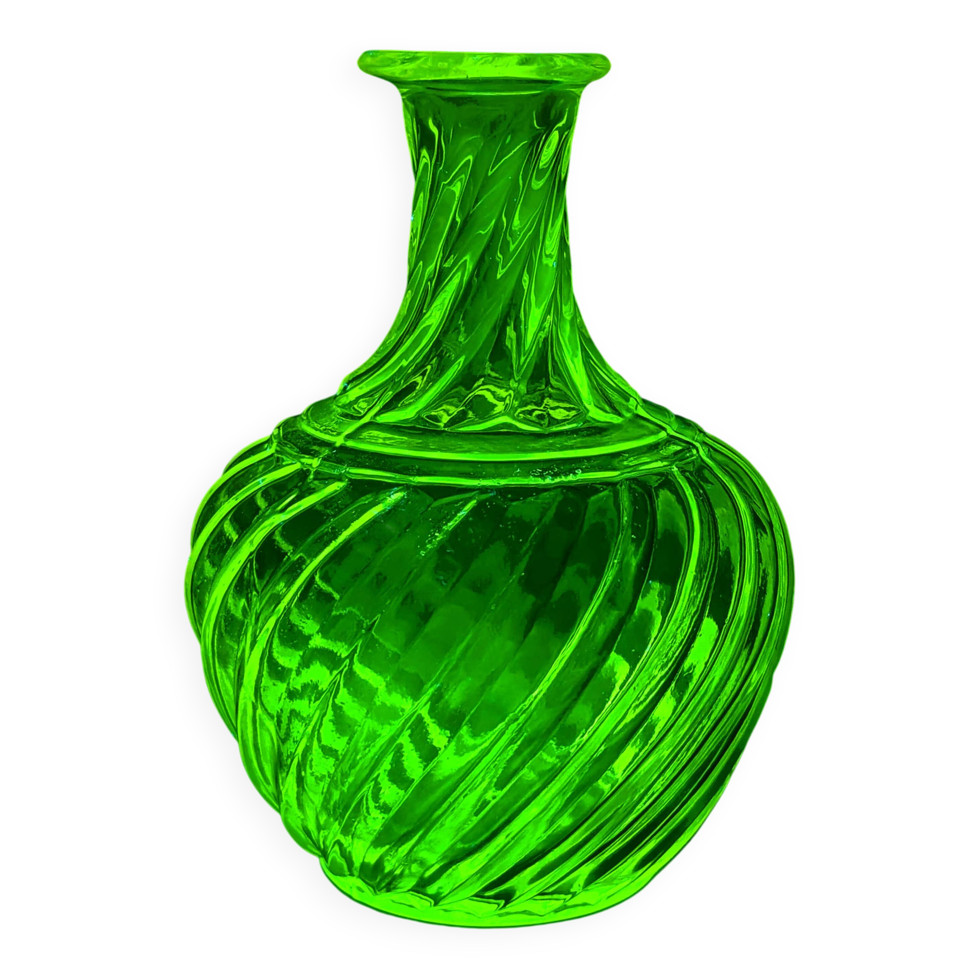 Vintage Swirl Glass Decanter