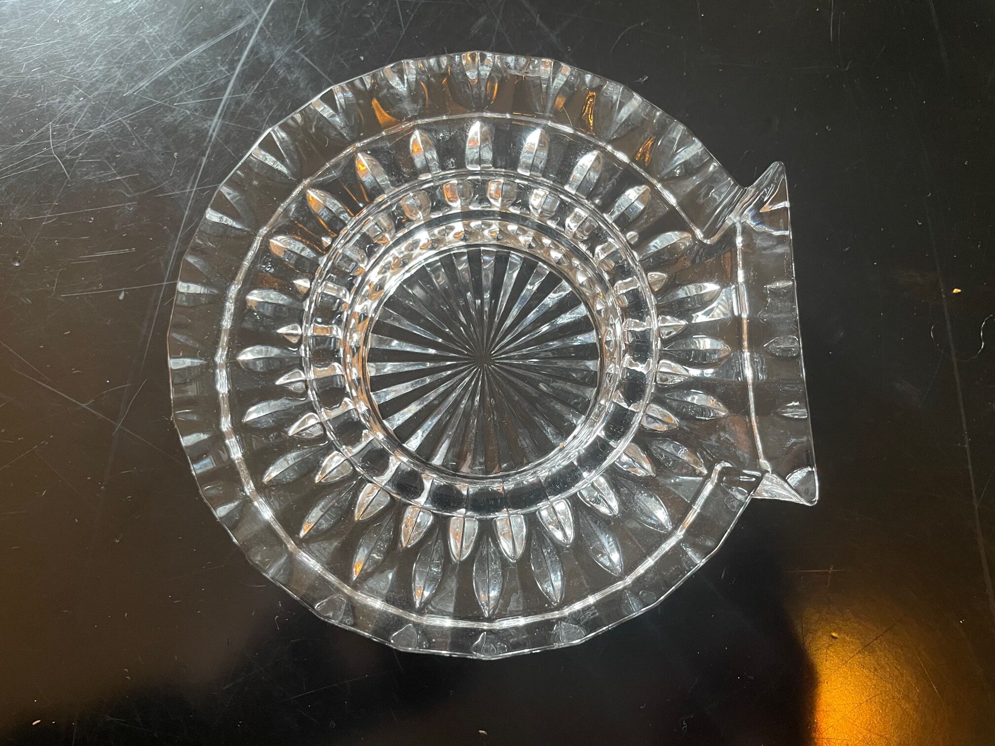 Crystal ashtray