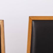 Set of 2 Inno Interior Oak Chairs, Armchair & Side Chair, Finnish 1990s