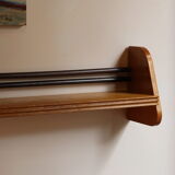 Pair of 1950s wooden wall shelves