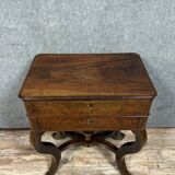 Charles X period mahogany work table circa 1820