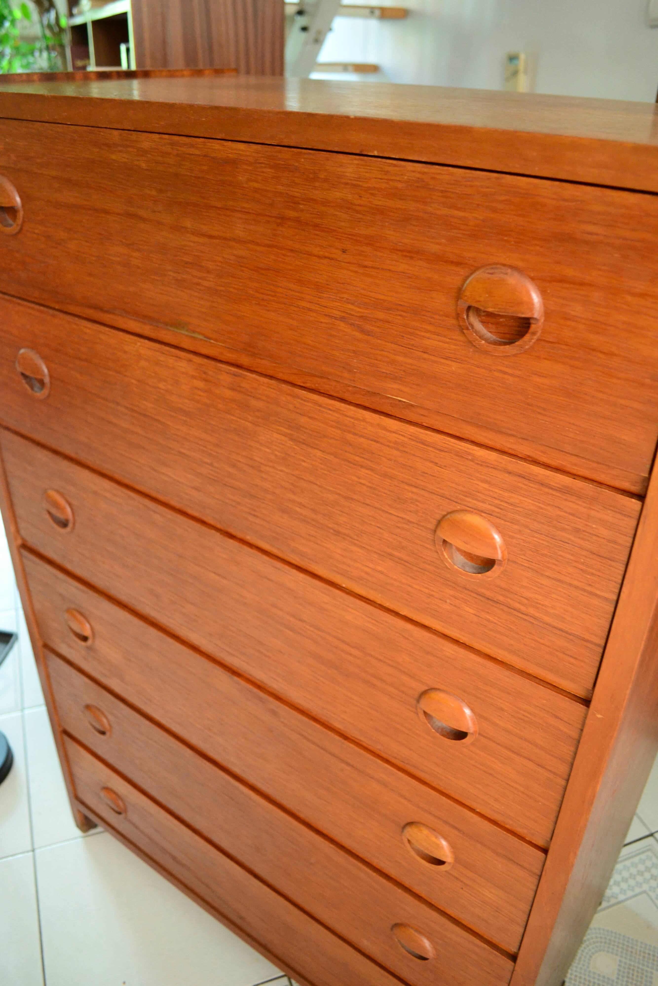Scandinavian dresser teak rag picker 60s/70s