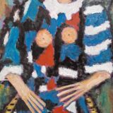 Roland Chanco (1924-2017), friend of Picasso - Oil on canvas, Marie France