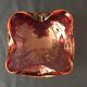 Purple pink bubble glass pocket or ashtray can be murano