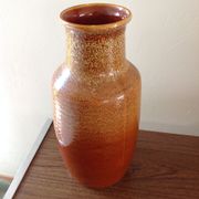 St Clement ceramic brown vase vintage 60-70s