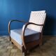 Fauteuil en teck et rotin style colonial indonésien
