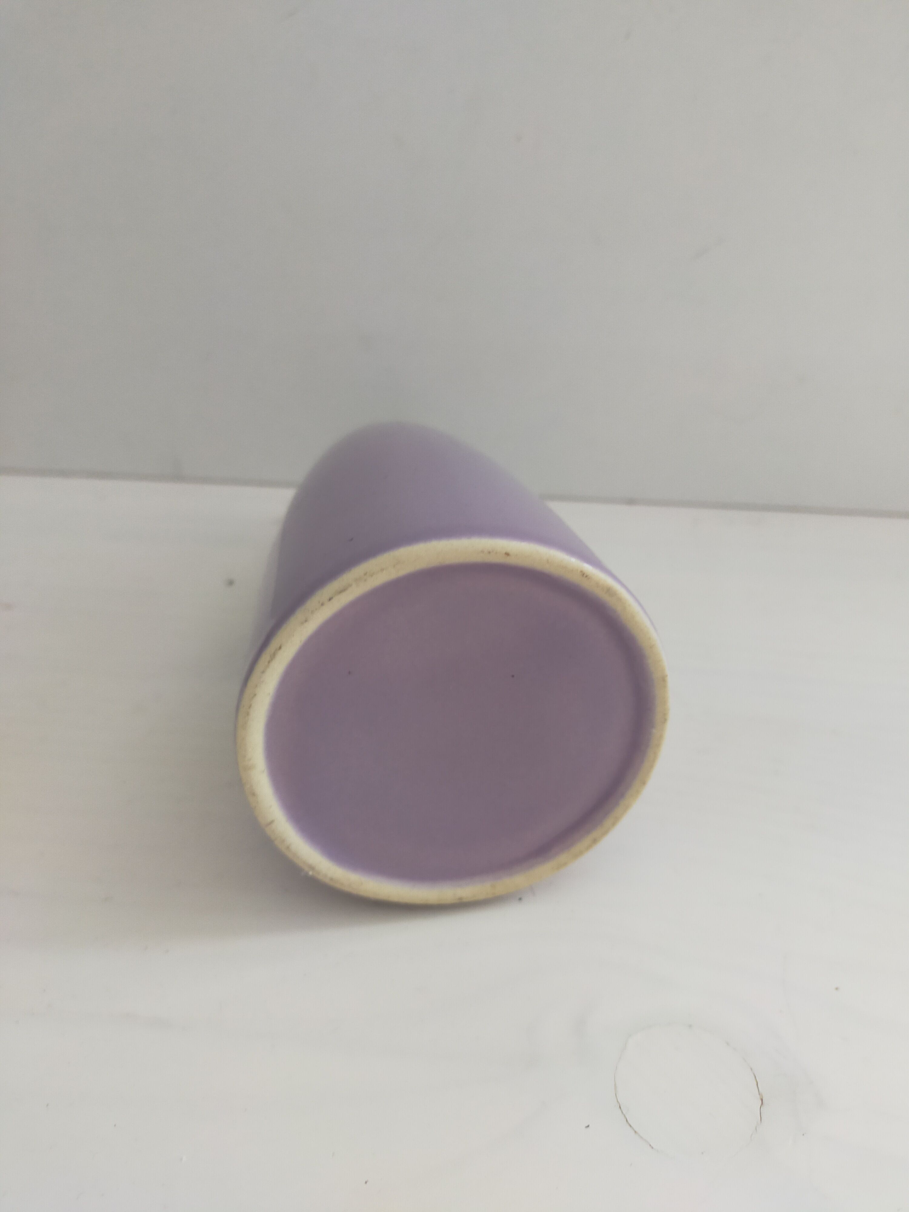 small purple vase