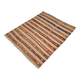 Tapis Kilim beige et bleu marine 4x5, motif ethnique, 120x146 cm