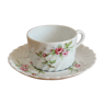 Tasse et sous tasse en porcelaine "Sylvie" Haviland Limoges