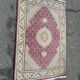 Handmade burgundy wool Persian rug 100x155cm