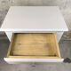 Vintage buffet/confiturier in white/greige painted wood.