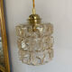 Vintage amber glass suspension globe