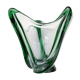 Vase en verre épais vert Murano vintage