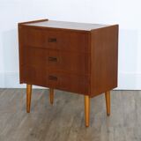 Scandinavian teak chest of drawers 1960