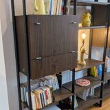 Modular rosewood bookcase by Pierre Guariche for Meurop