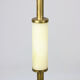 Minimal mid-century brass & marble lamp