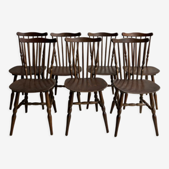 Set of 7 Baumann Tacoma bistro chairs