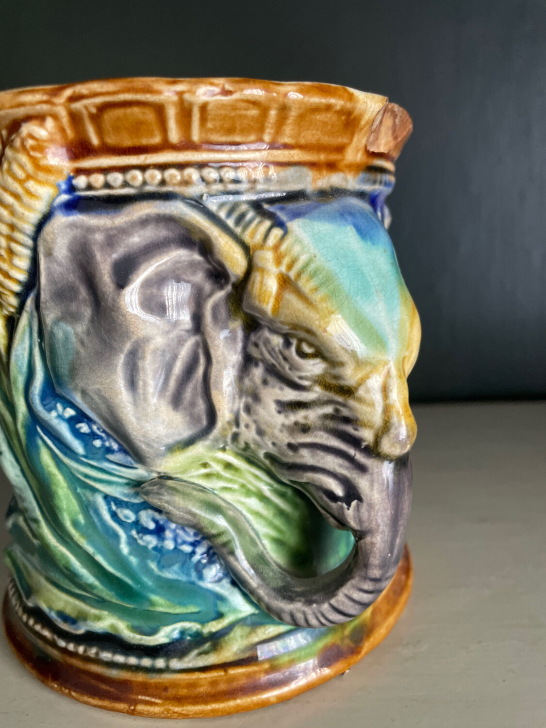 Pot in slip nineteenth century