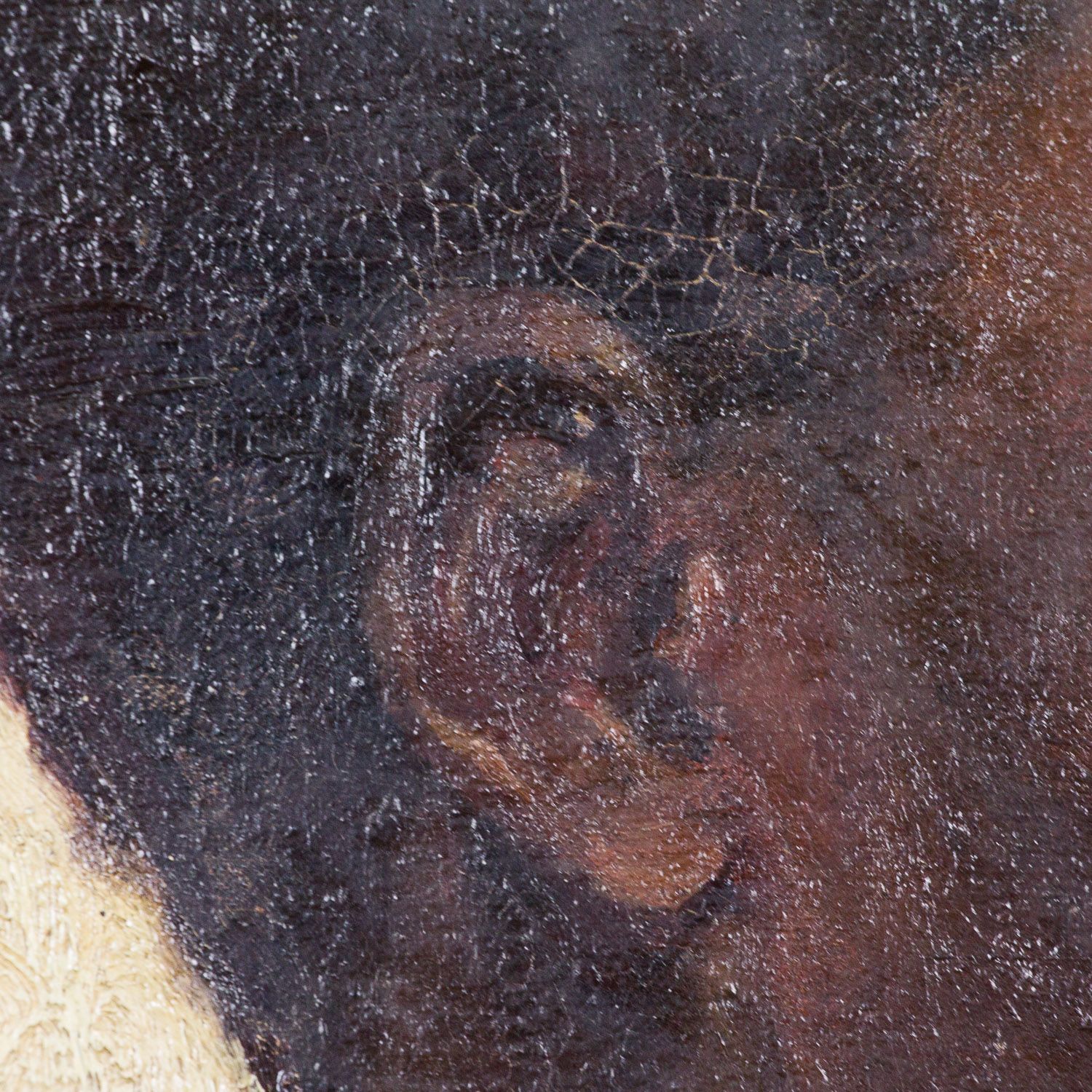 Late 19th century painting of an african man by W. Wahaf