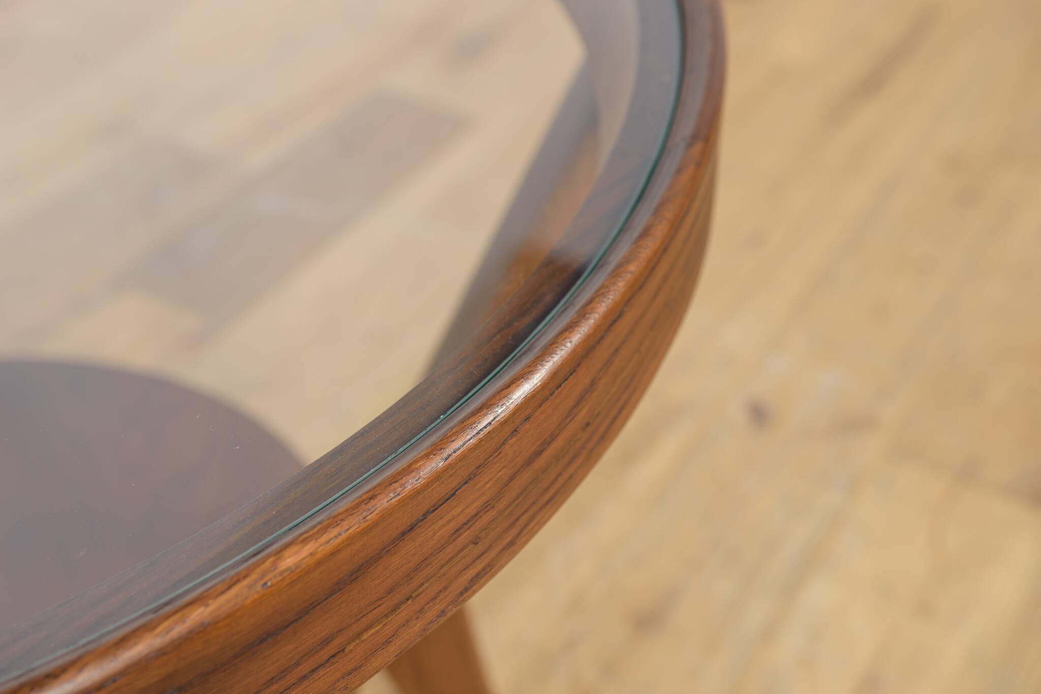 Oak & Glass Coffee Table by Karel Kozelka & Antonin Kropacek for Interior