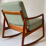 Teak rocking chair by Ole Wanscher, Denmark, 1960s