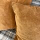 Camel velvet cushion covers, 50x50