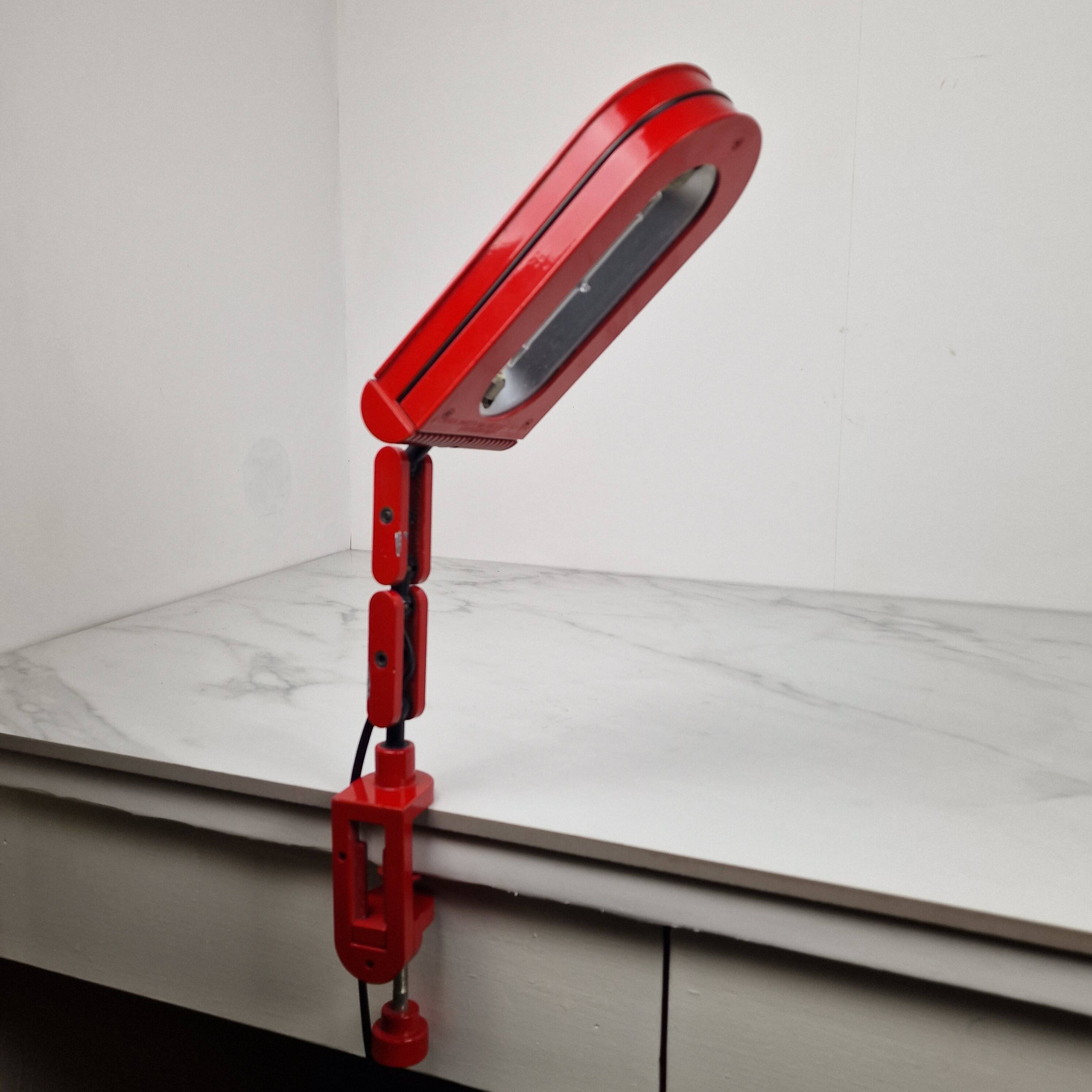 Italian Flexible Desk Lamp, 1970s – Cosmo Nero Alogena