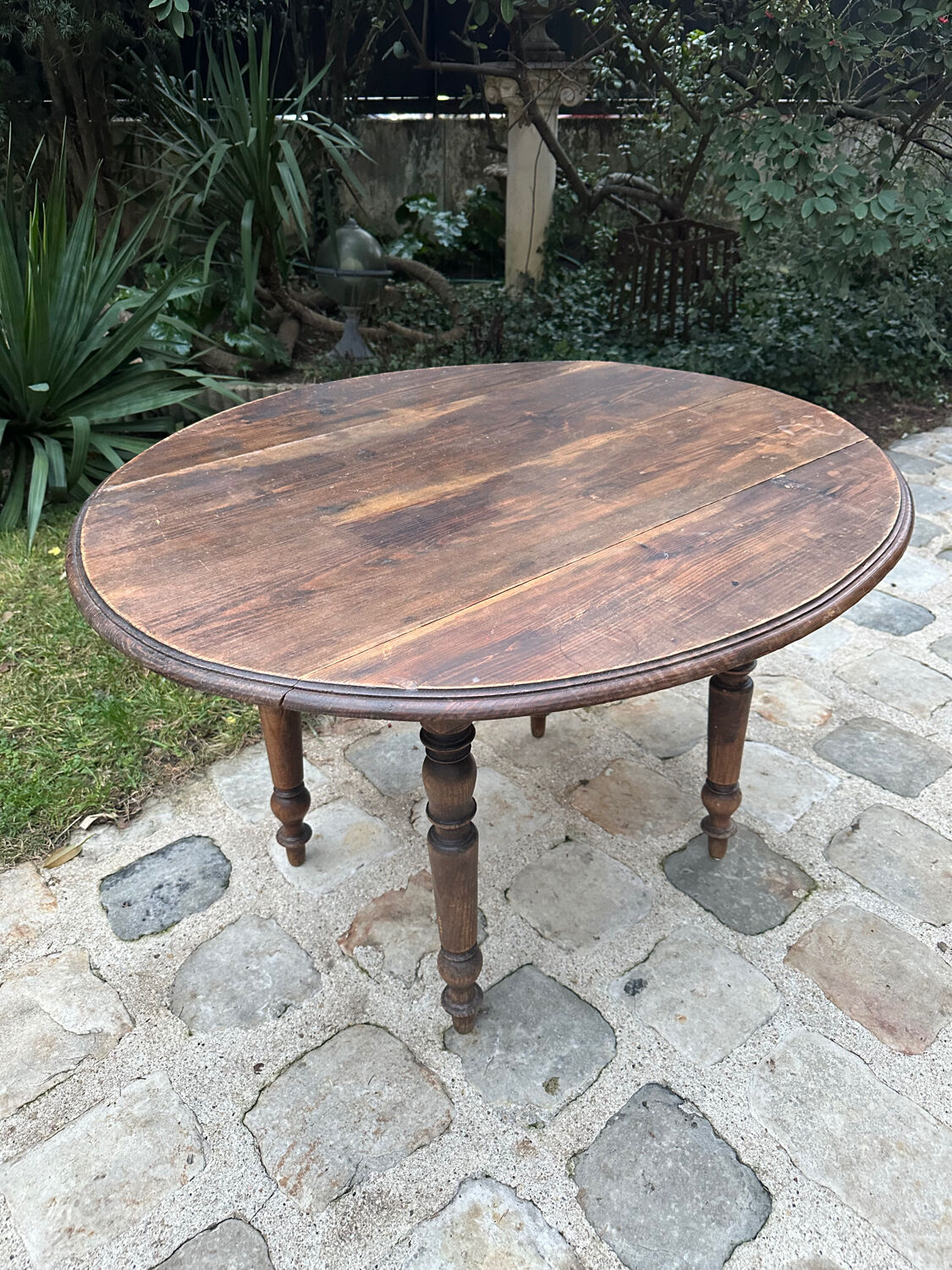 Antique table with flaps
