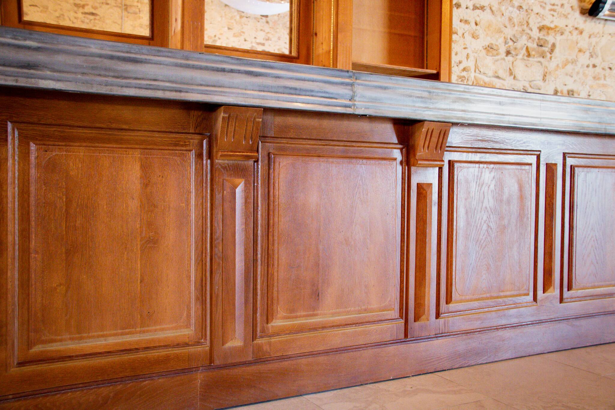 5m solid oak bar